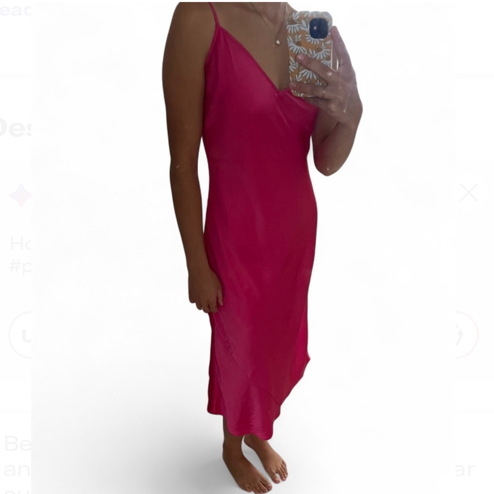 Beautiful pink slip dress!